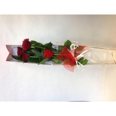 Bouquet de rose en boite